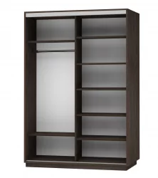 Шкаф-купе двухдверный Экспресс Дуо 1600х2200х Улица/Венге / 1600х2200h