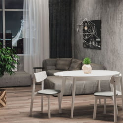 Стул с мягким сиденьем Вега Карамел жаккард Дуб золотой / Caramel