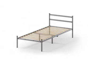 Кровать Метта 900кс2000 Серая / 900x2000