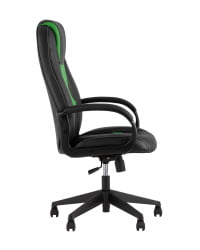 Геймерское кресло ТопЧаирс СТ-CЙБЕР 8 черный/салатовый / TopChairs ST-CYBER