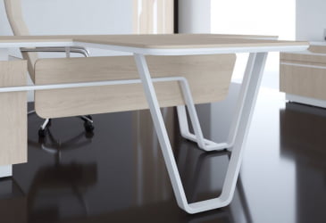 Брифинг-приставка Лине СФ-573409.1 Дуб светлый Белый / Line