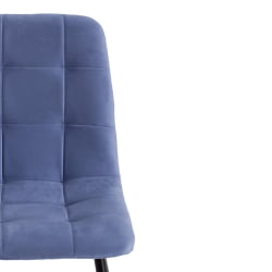 Стул CХИЛЛЙ МАКС Велюр/металл , 45 х 54 х 90 см , серо-голубой/черный / CHILLY MAX