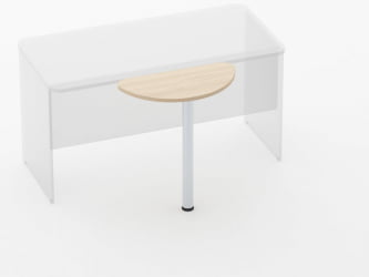 Приставка-полукруг Глассй 2.14 Венге / Glassy