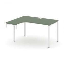 Стол-надставка на опорную тумбу (левый) CОНCЕПТ CН.ОСАН-001(Л) Сандал Янтарный Белый / CONCEPT CN.OSAN-001(L)