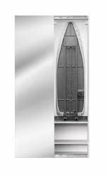 Шкаф со встроенной гладильной доской Ирон Бокс (левый, купе) Беленый дуб / Iron Box