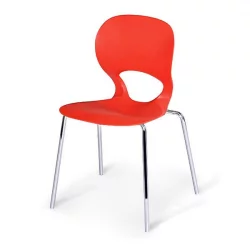 Стул пластиковый СХФ-056-Р Ред / SHF-056-R Red