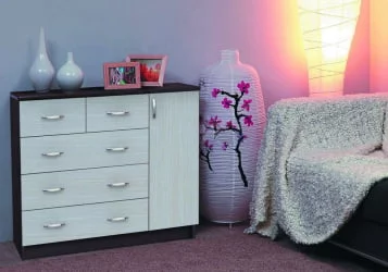 Комод №2 дуб венге + дуб белфорд