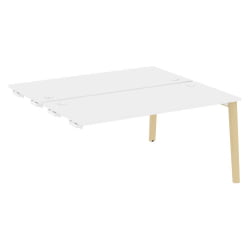Стол-приставка двойной к опорным элементам ОНИКС ВООД ОВ.Д.СПР-4.7 Белый Бриллиант/Светлый / ONIX WOOD OW.D.SPR-4.7