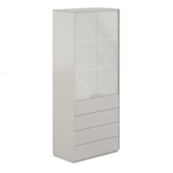 Шкаф высокий Атлас НЗ-0332.ГС.ГС Серый камень / Atlas NZ-0332.GS.GS