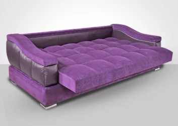 Диван экокожа Голливуд каролина дарк милк винг 3