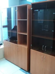 Шкаф для документов с тонированным стеклом Р.Ш-2СТ вишня Оксфорд