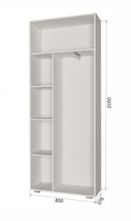 Модульный шкаф Пайн ПП 1 Дуб Ривьера Бетон Пайн