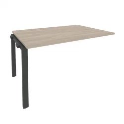 Проходной наборный элемент переговорного стола ОНИКС О.МП-НПРГ-3 Дуб Аттик/Антрацит / ONIX O.MP-NPRG-3