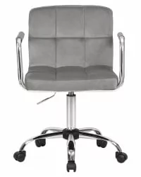 Офисное кресло для персонала ДОБРИН ТЕРРЙ Серый велюр МДЖ9-75 / DOBRIN TERRY MJ9-75