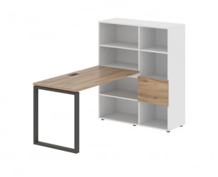 Рабочая станция ЕДИС ЕКРСТ 1113 Дуб Денвер светлый Мокко Белый / EDIS EQRST