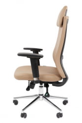 Офисное кресло CХАИРМАН 500 ЛЮКС (ЛУКС) ЭКО экокожа Бежевый / CHAIRMAN (LUX)