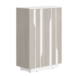 Шкаф средний Лине СФ-574202 Дуб серый Белый / Line