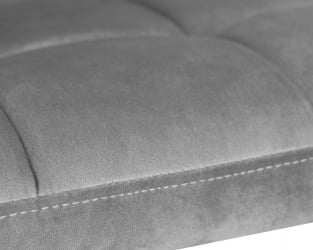 Офисное кресло для персонала ДОБРИН ТЕРРЙ БЛАCК (серый велюр (МДЖ9-75)) / DOBRIN TERRY BLACK (MJ9-75))