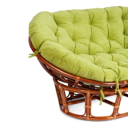 Диван МАМАСАН/МАМАСАН 23/02 В /с подушкой/ подушка 182х119 см, 169х102х80 см, Когнаc (коньяк), флок, олива, 23 / MAMASAN/МАМАСАН W Cognac