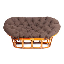 Диван МАМАСАН/МАМАСАН 23/02 В /с подушкой/ подушка 182х119 см, 169х102х80 см, Хоней (мед), ткань, коричневый, 3М7-147 / MAMASAN/МАМАСАН W Honey