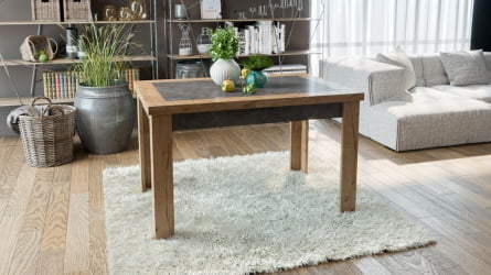 Стол обеденный Хьюстон тип 4 Дуб Вотан/Моод Темный