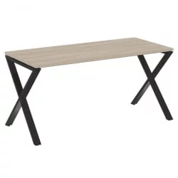 Стол рабочий ЛОФТ ВР.Л-СРКС-4.7 Металл черный Дуб Аттик / LOFT VR.L-SRX-4.7