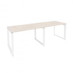 Рабочая станция на О-образном м/к ОНИКС О.МО-РС-2.2.7 Денвер Светлый/Белый / ONIX O.MO-RS-2.2.7