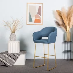 Стул полубарный Оскар (ПБ) Грей/Линк / Oscar