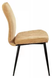 Стул для кухни Бюрократ КФ-3 Горчичный Велвет 73 / KF-3 Velvet