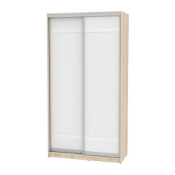 Шкаф-купе белый лдсп Б-220х120х60-2(ДСС-Белый-Д9Д9) / B-220х120х60-2(ДСС-Белый-D9D9)