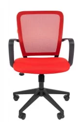 Кресло для оператора Чаирман 698 блаcк ТВ Красное / Chairman black TW