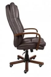 Кресло для руководителя АВ 123 Шоколад на дереве / AV