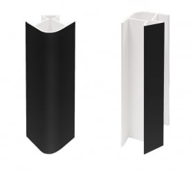 Заглушка ЗЦП2 угловая черная