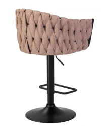 Стул барный ДОБРИН ЛЕОН (коричневая ткань (ЛАР 275-3)) 2 шт / DOBRIN LEON (LAR