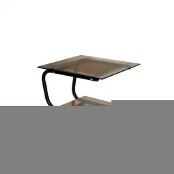 Квадратный стол Дуэт 9 Чёрный/ тонированное