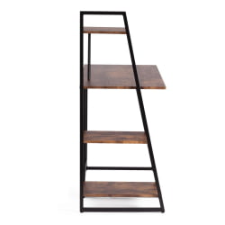 Письменный стол с полками ВД-16 бурнт / WD-16 burnt