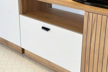 Тумба Моди МГМ-03 дуб крафт золотой/белое дерево / MGM-03