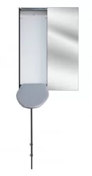 Узкий шкаф-купе Ирон Слим (правый, купе) Венге / Iron Slim