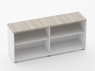 Тумба открытая Дека 9.01.165 Дуб Сантана светлый/Белый / Deka