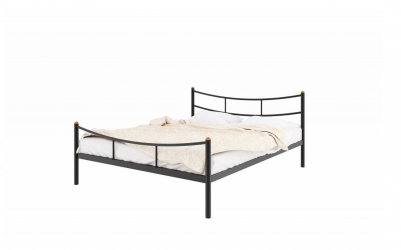 Кровать 140 на 190 София плус 1400х1900 Черная / plus