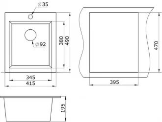 Кухонная мойка ГРАНУЛА 4201 Арктик / GRANULA