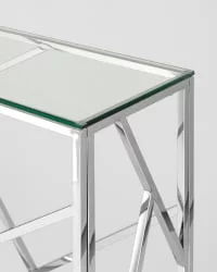 Консоль АРТ ДЕКО 115кс30 Серебро / 115x30