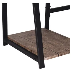 Письменный стол с полками БРАБИКС ЛОФТ CД-006 Мореный дуб / BRABIX LOFT CD-006