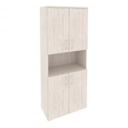 Шкаф высокий широкий (4 низких фасада ЛДСП) ОНИКС О.СТ-1.5 Денвер Светлый / ONIX O.ST-1.5