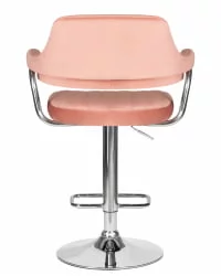 Стул барный ДОБРИН CХАРЛЙ Пудрово-розовый велюр МДЖ9-32 / DOBRIN CHARLY MJ9-32