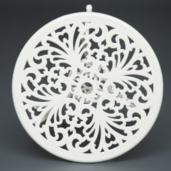 Комплект Сеcрет Де Маисон Романсе (стол +2 стула) алюминиевый сплав, Д60/Х67, 53х41х89см, буттер вхите / Secret De Maison Romance D60/H67, butter white