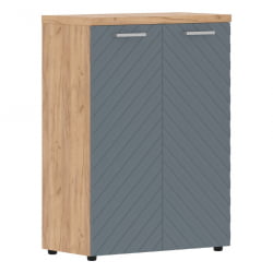 Шкаф с глухими средними дверьми и топом Торр ЛУКС ТЛМC 85.1 Дуб Бофорд Серо-голубой / Torr LUX TLMC