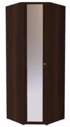 Шкаф угловой Зеркало Шерлоcк 63 Орех шоколадный (спальня)_67001 / Sherlock