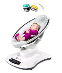 Детское кресло 4Момс Мамароо 4.0 Серебро / 4Moms Mamaroo