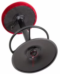 Табурет барный ДОБРИН БРУНО БЛАCК велюр Бордовый  МДЖ9-43 / DOBRIN BRUNO BLACK MJ9-43